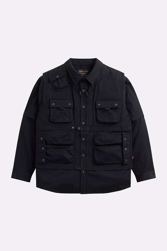 Мужская куртка Alpha Industries C-1 Mod Shirt Jacket (MJC54001C1-black)
