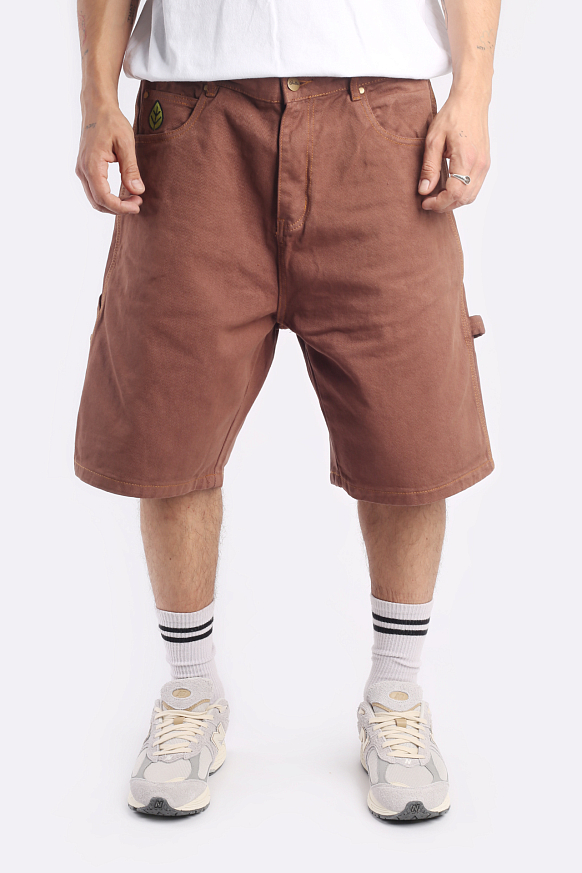 Мужские шорты Butter Goods Weathergear Heavyweight Denim Shorts (Weathergear-brown) - фото 2 картинки