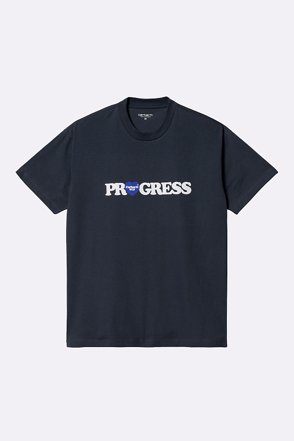 Мужская футболка Carhartt WIP S/S I Heart Progress T-Shirt (I032378-blue)