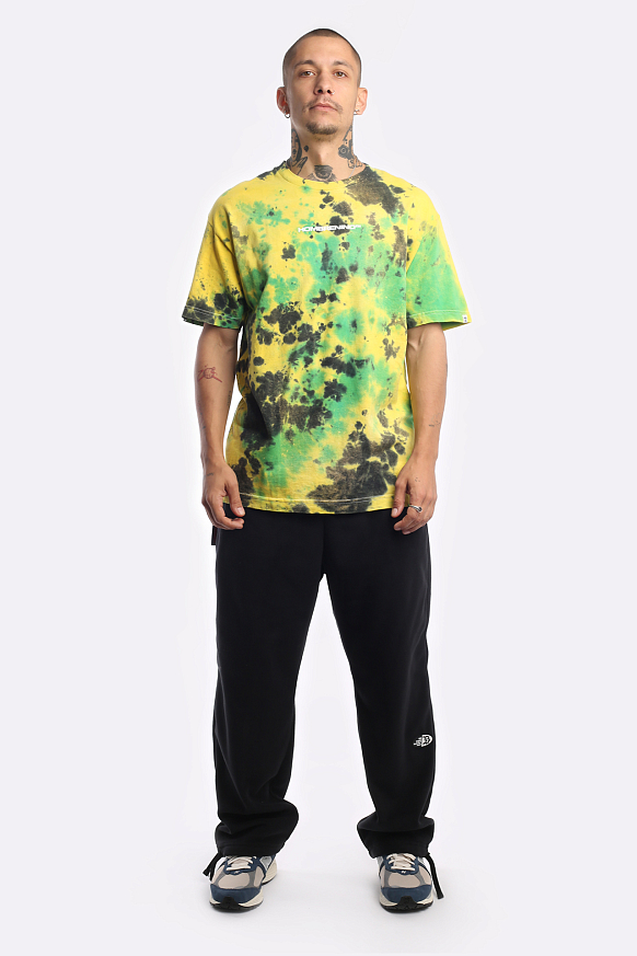 Мужская футболка Hombre Nino Tie Dye S/S Print Tee (0222-CT0009-ylw/grn) - фото 6 картинки