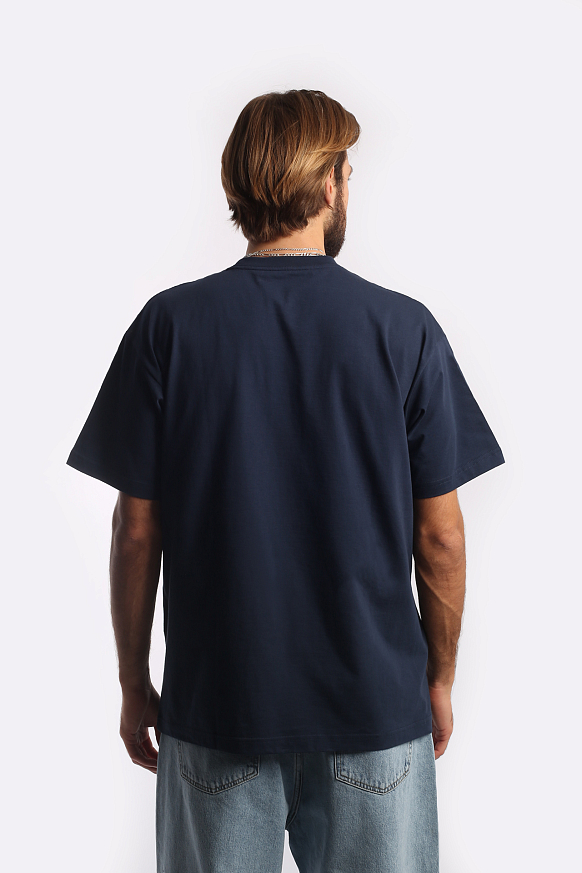 Мужская футболка Carhartt WIP S/S I Heart Progress T-Shirt (I032378-blue) - фото 4 картинки