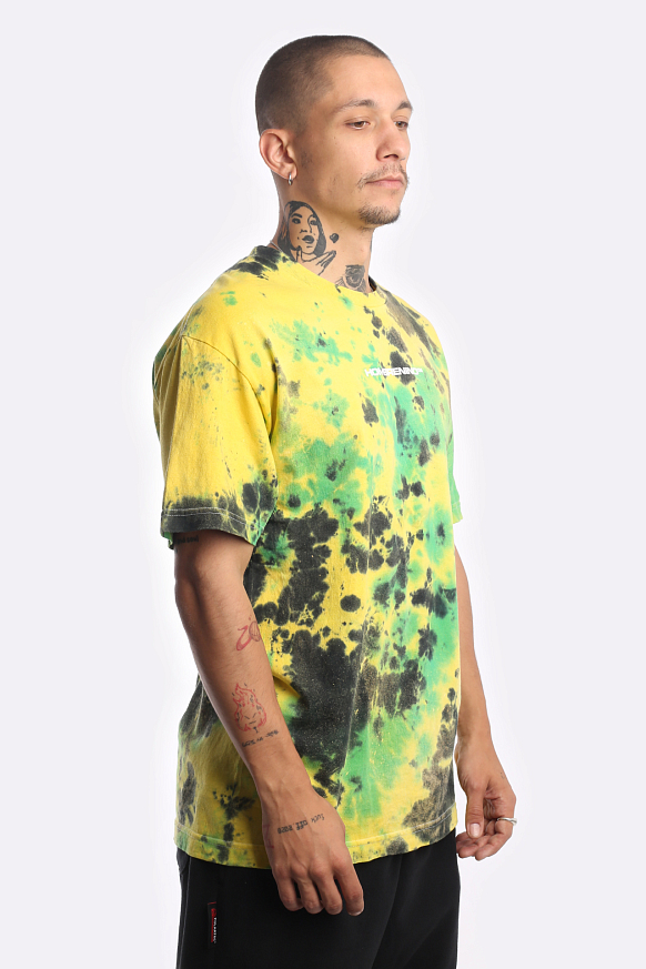 Мужская футболка Hombre Nino Tie Dye S/S Print Tee (0222-CT0009-ylw/grn) - фото 4 картинки