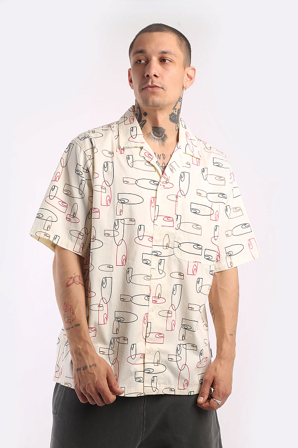 Мужская рубашка Carhartt WIP S/S Sumor Shirt (I031661-outline print) - фото 2 картинки