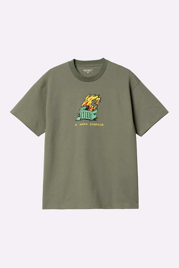 Мужская футболка Carhartt WIP S/S Warm Embrace T-Shirt (I032390-green)
